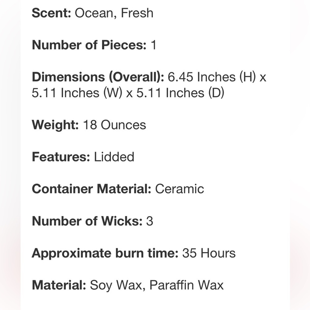 STUDIO MCGEE NWT ceramic flame candle w/ knob lid -green -ocean - Picture 6 of 6